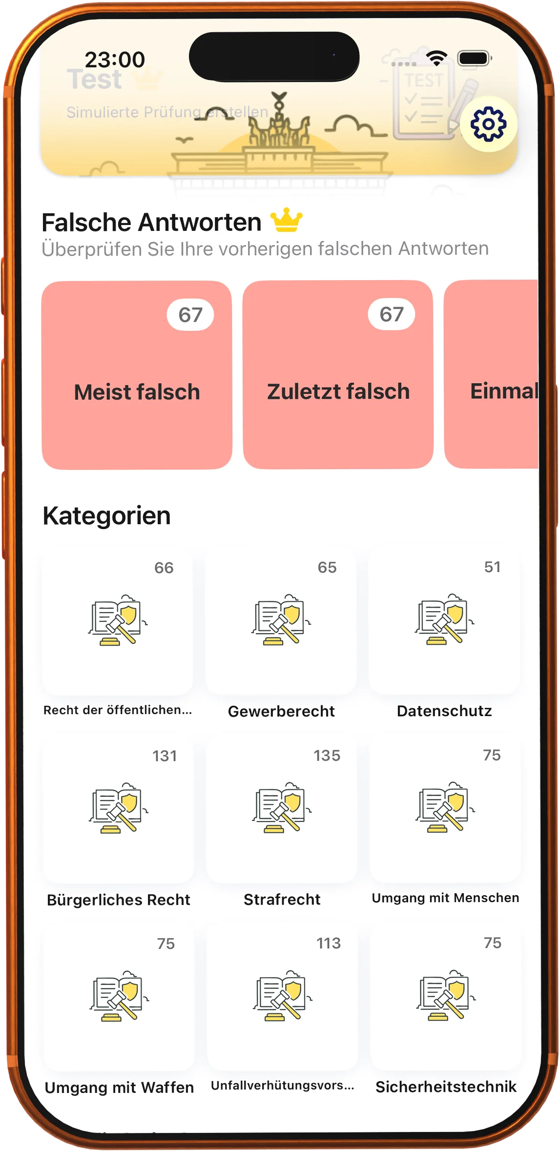 Probeprüfungen wie der echte IHK-Tag